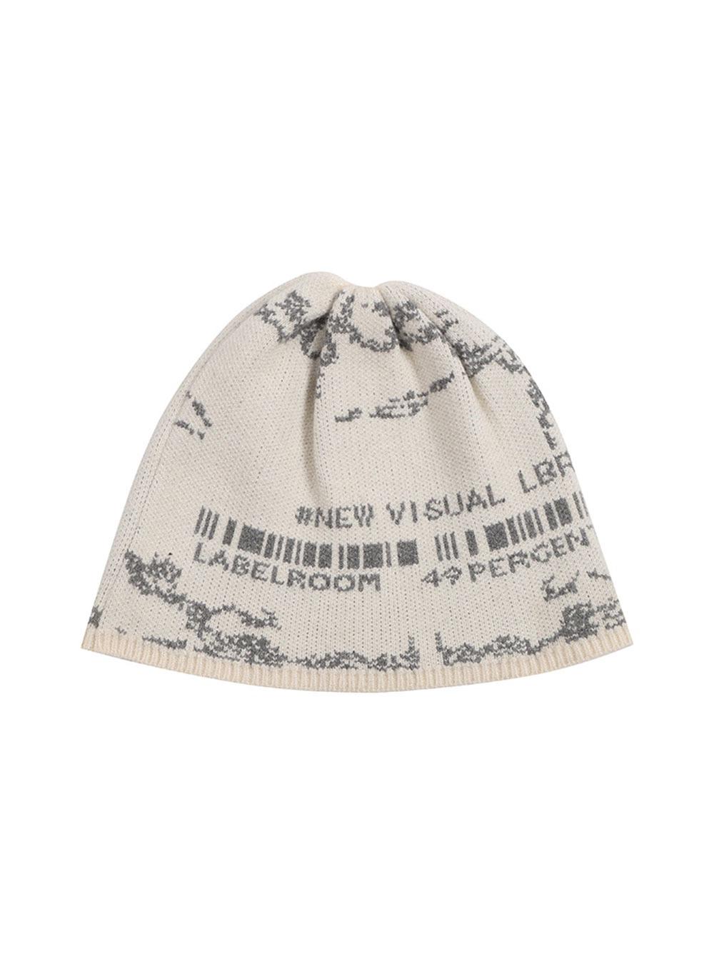 Winter pattern cold beanie
