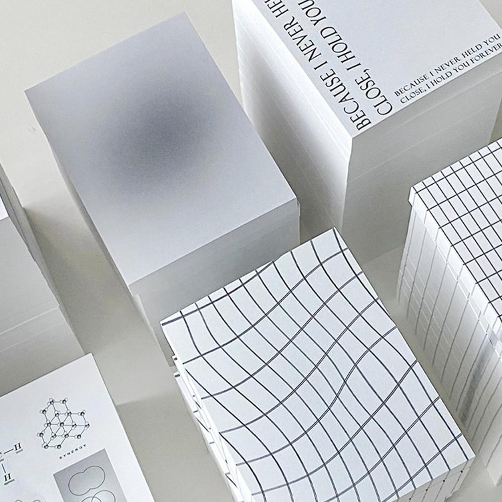 인디에이치 그리드 메모패드 4종