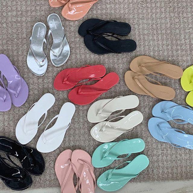 13color 베이직 에나멜/무광 쪼리 플립플랍