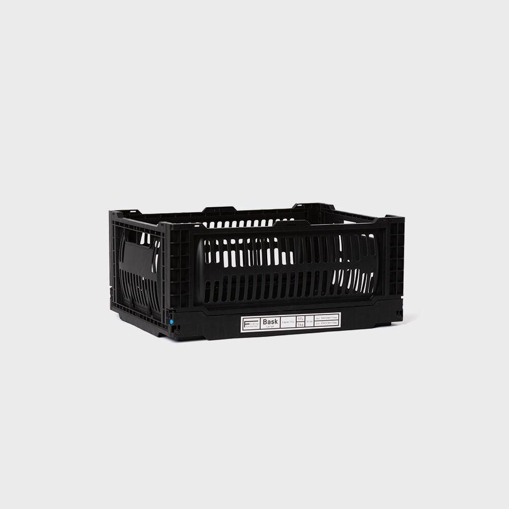 Folding Container Bask (L) BLACK