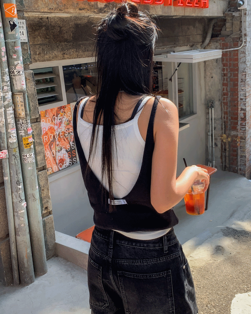 [MD PICK!] LABEL BACKLESS VEST (일주일 소요)