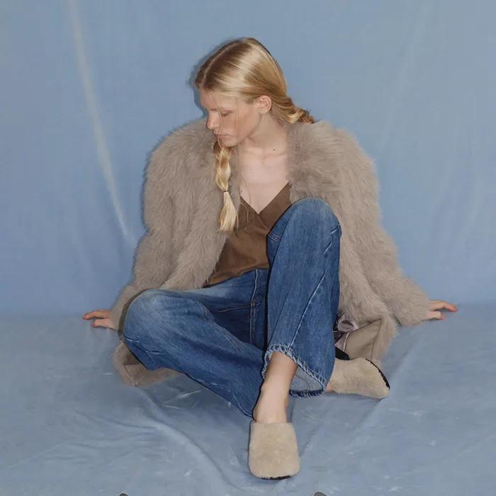 [12th] Fluffin fur jacket - grey