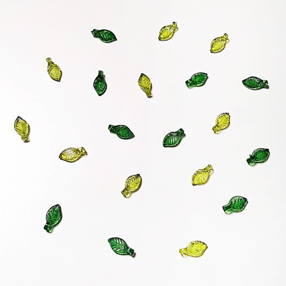 미니 나뭇잎 비즈 알 구슬 공예 재료 목걸이 팔찌 만들기 악세사리 부자재 [1봉 10개]