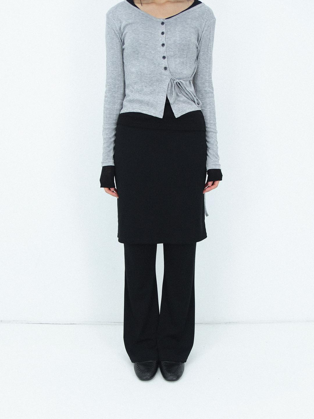 김미 젠디 레이어 스커트 팬츠