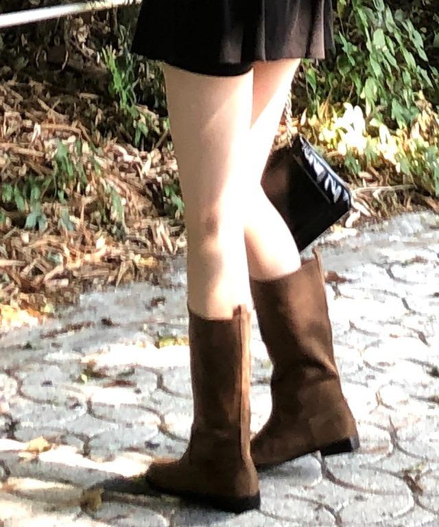 [2colors] 스웨이드 하프 부츠