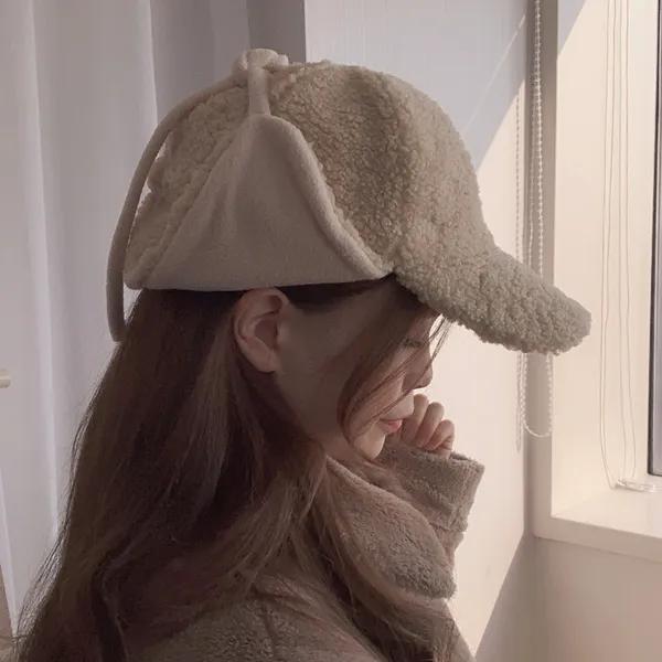 후리스 양털 뽀글이 귀달이 군밤모자 2color