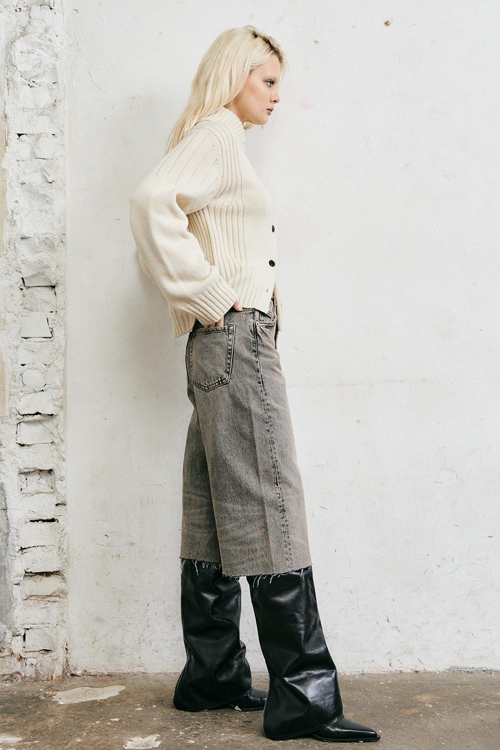 (우먼)크룩 가디건 아이보리