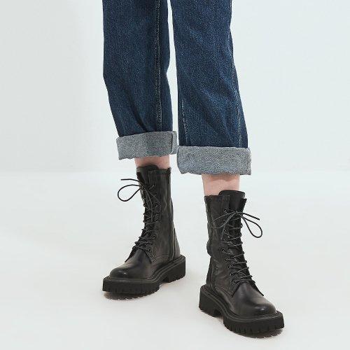 청키 레이스업 앵클부츠 412246017 (4cm/1color)