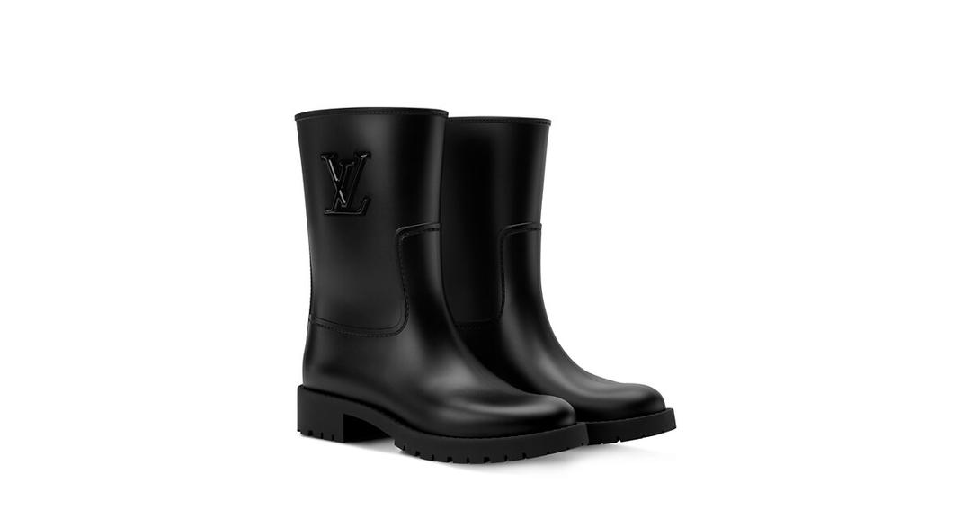 드롭스 플랫 하프 레인 부츠