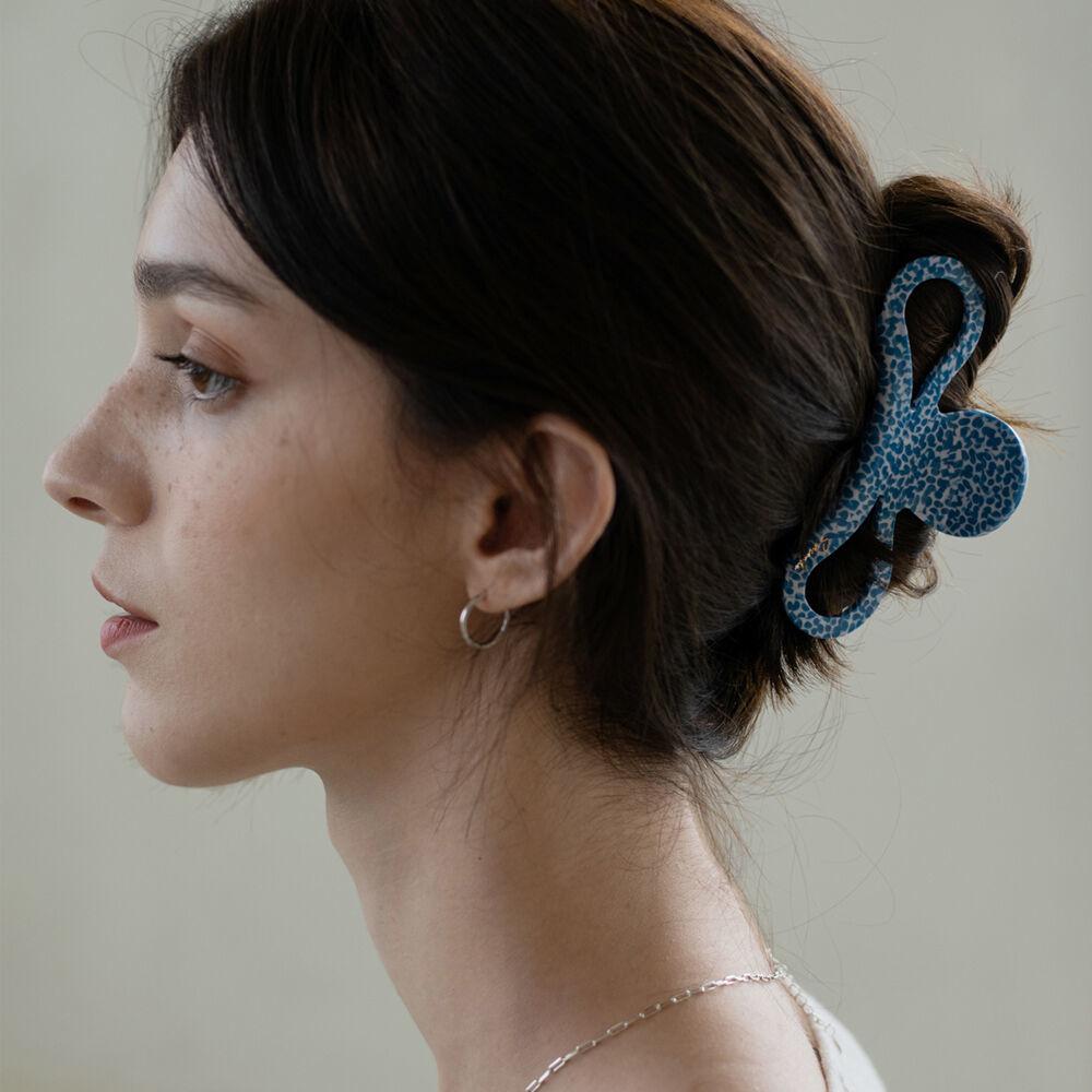 Infinity Hair Claw Clip (Greek Blue)