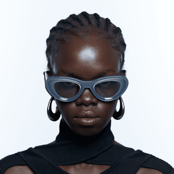 THEORY number 004 - Sterling Silver with Purple lenses