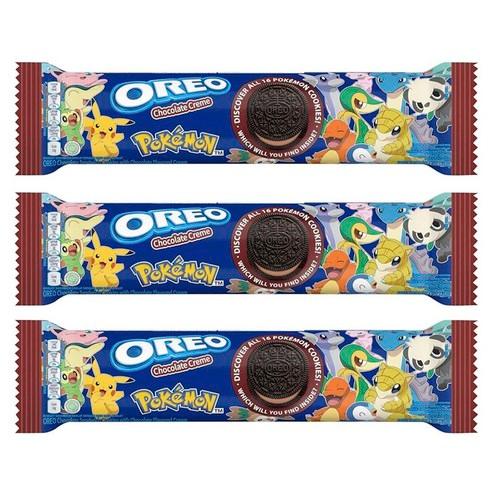 오레오 X 포켓몬 초콜렛 크림, 119.6g, 3개