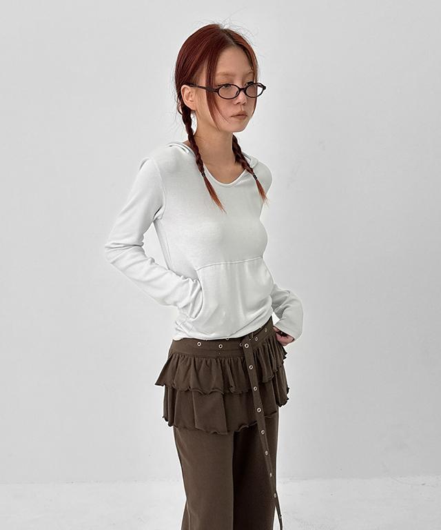 블랙업 프포아 유넥 긴팔 후드티