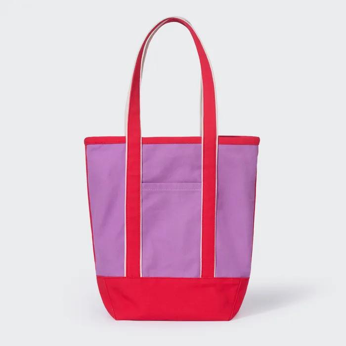 GARDEN COTTON TOTE BAG (MAGENTA)