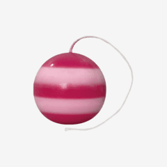 akharchive | Baby color ball candle - pink