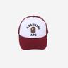 BAPE College Mesh Cap Burgundy
