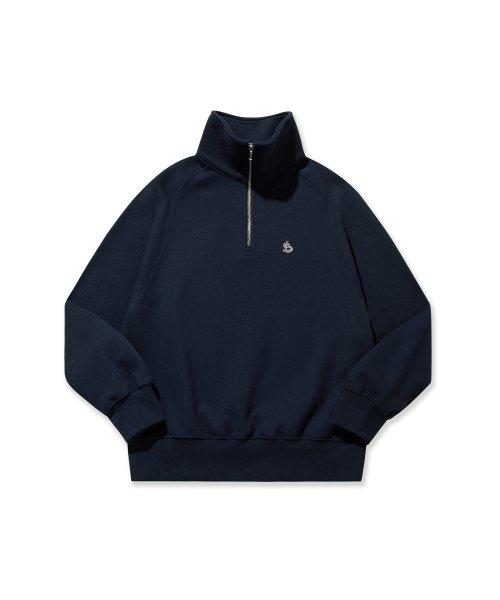 RAGLAN HALF ZIP PULLOVER NAVY