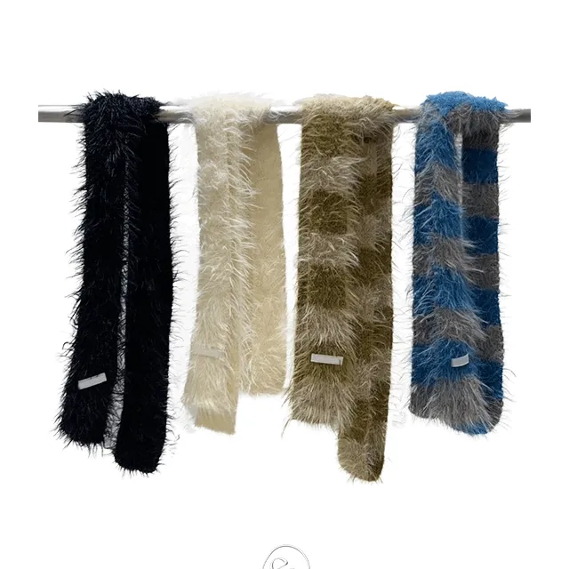 [주문폭주] feather soft long point muffler / 깃털 소프트 롱 포인트 머플러