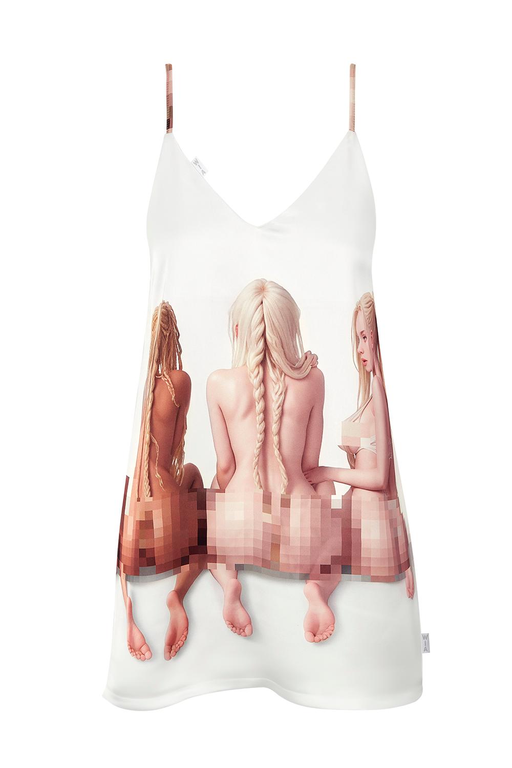 HASKELL SATINATED MINI DRESS