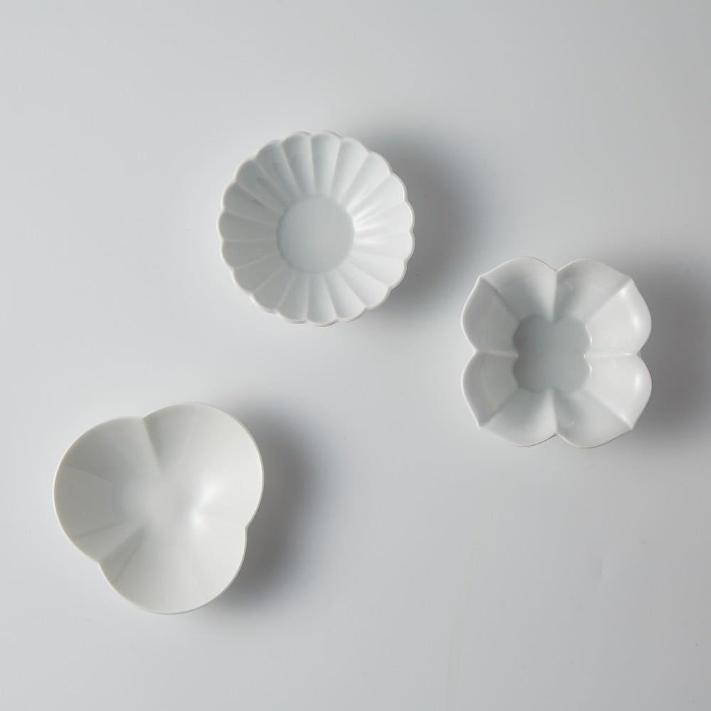 무자기 유광 꽃 3종 종지 (gloss)