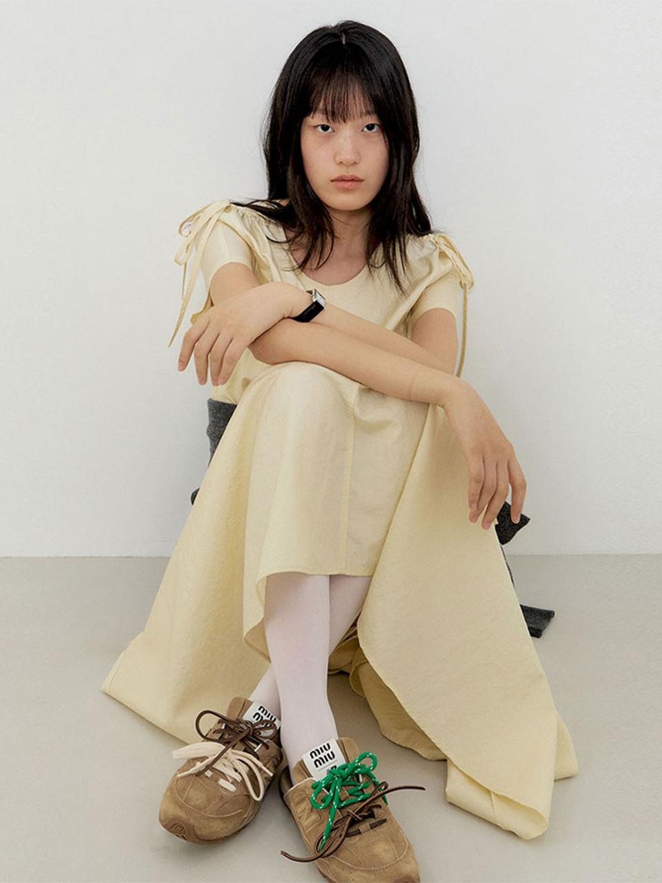 25 Spring_ Lemon Yellow String Dress