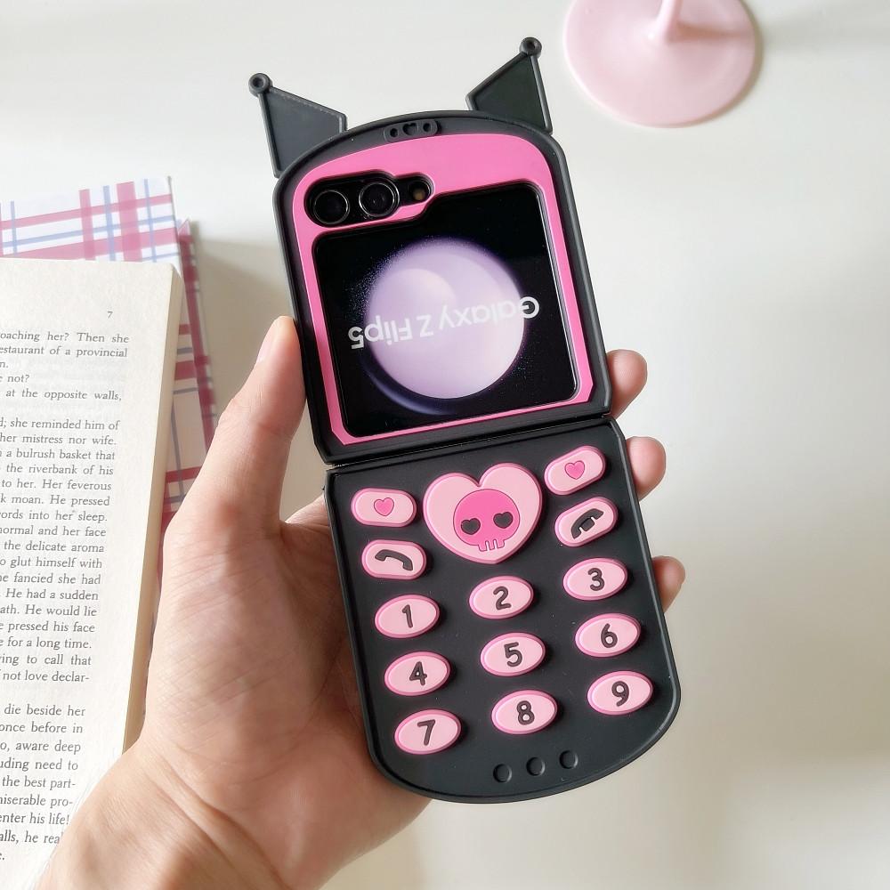 갤럭시 Z플립5케이스 레트로 안테나 젤리 지플립5케이스