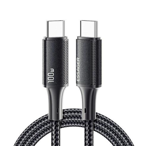 Essager E Marker 칩 100W C to C PD 초고속충전 케이블 - 충전 케이블 | 쿠팡
