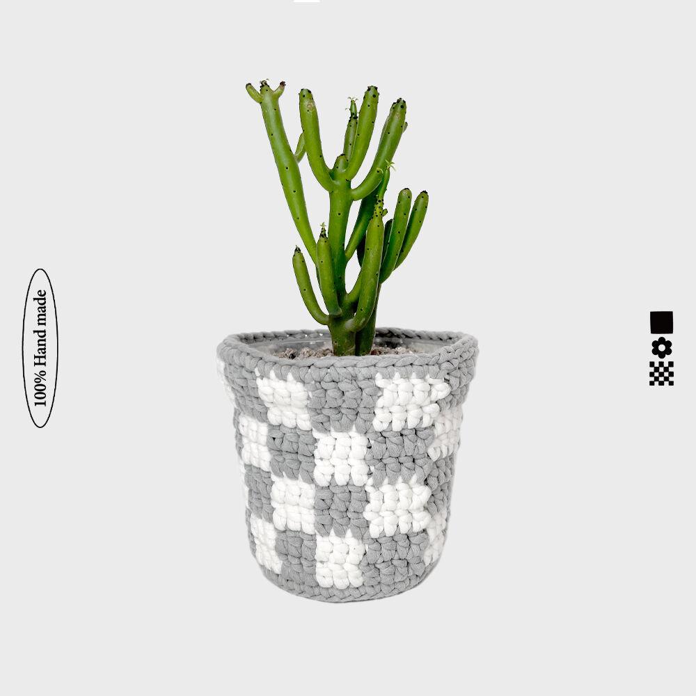 플랜트체크커버그레이 / 화분 커버