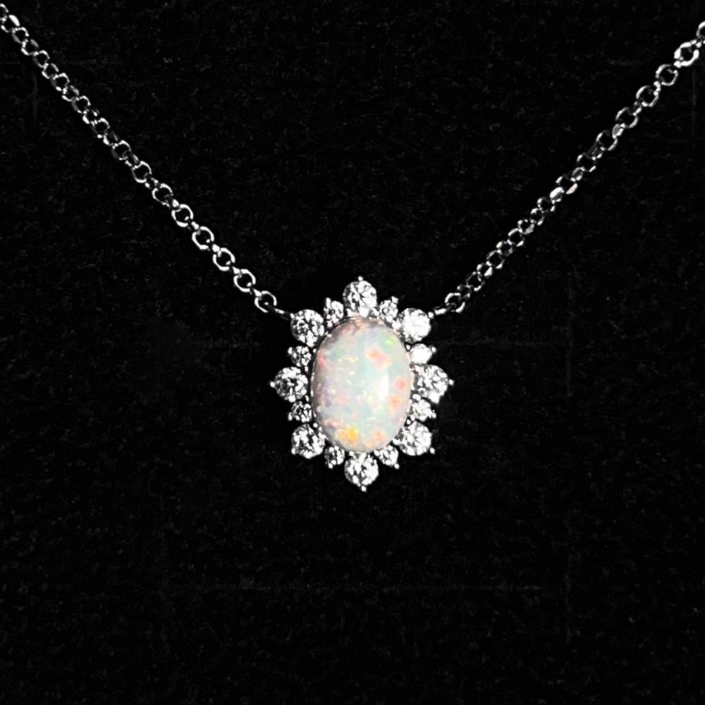 [위프레리] 실버 5A 세레나 오팔 목걸이, Silver 5A Serena Opal Necklace