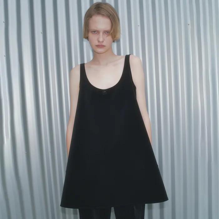 ROSE VELVET MINI DRESS