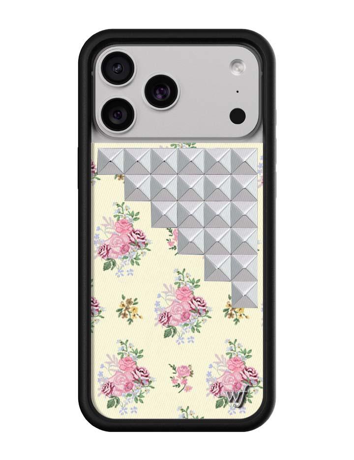 Wildflower Vintage Floral Stud iPhone Case