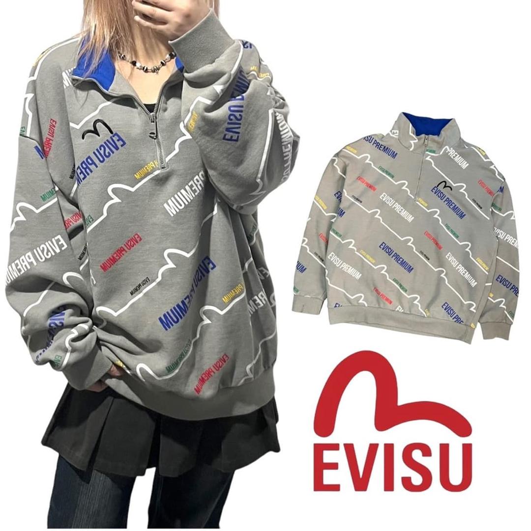 에비수 로고 플레이 반집업 맨투맨 | 후루츠패밀리