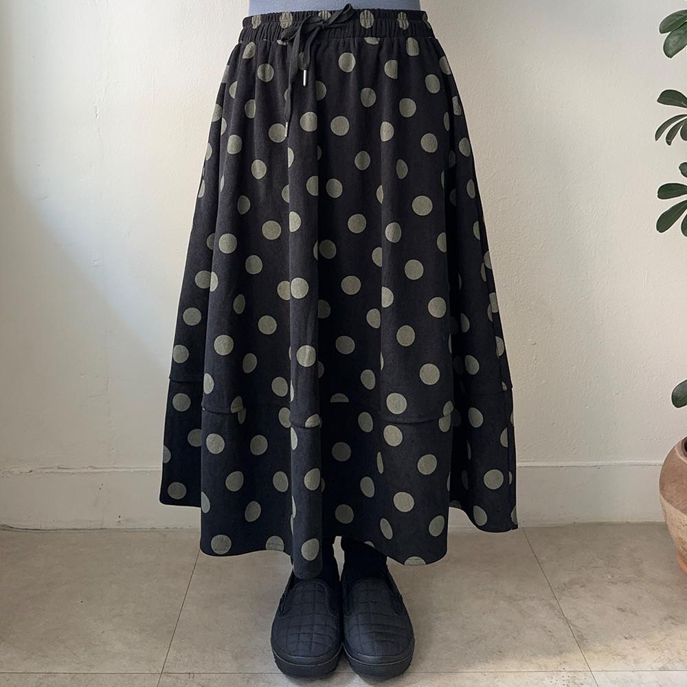 골덴 왕도트 스커트 -77착용가능, 11월 22일 입고예정