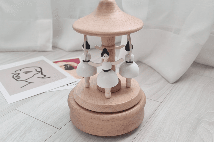 우드 소품 발레리나 오르골 감성 태엽