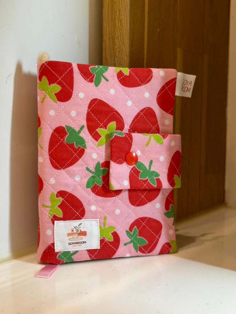 딸기 북커버 다이어리커버 A6 A5 B6 (주문제작가능)