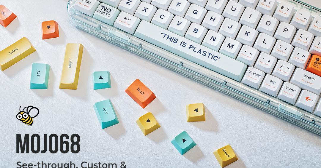 Mojo68: See-through & Custom Mechanical Keyboard
