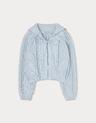 [Preview] Ribbon cable cardigan - light blue