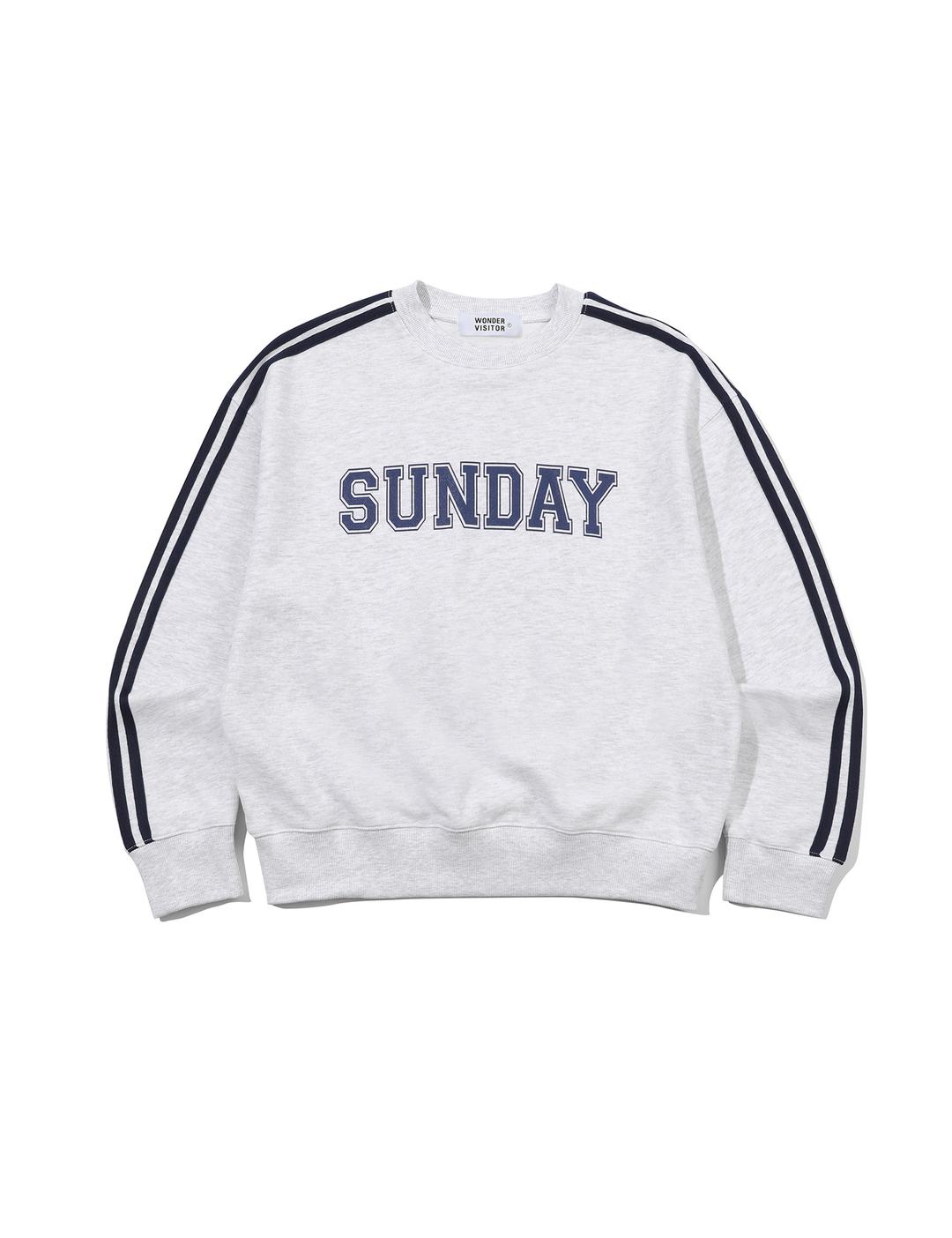 선데이 트랙 스웨트셔츠 (라이트그레이) | 루앱