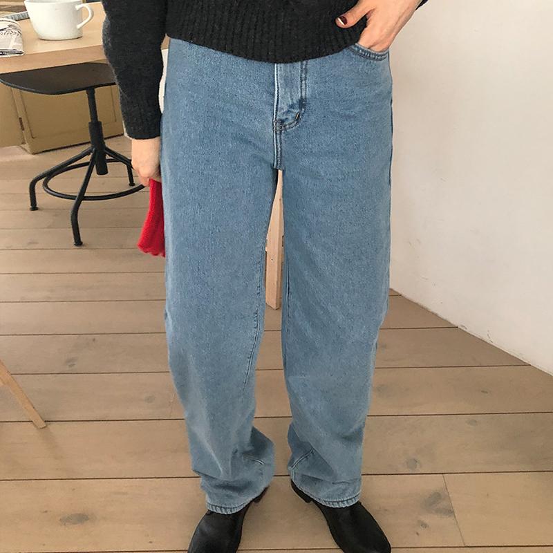 알피 밍크기모데님팬츠