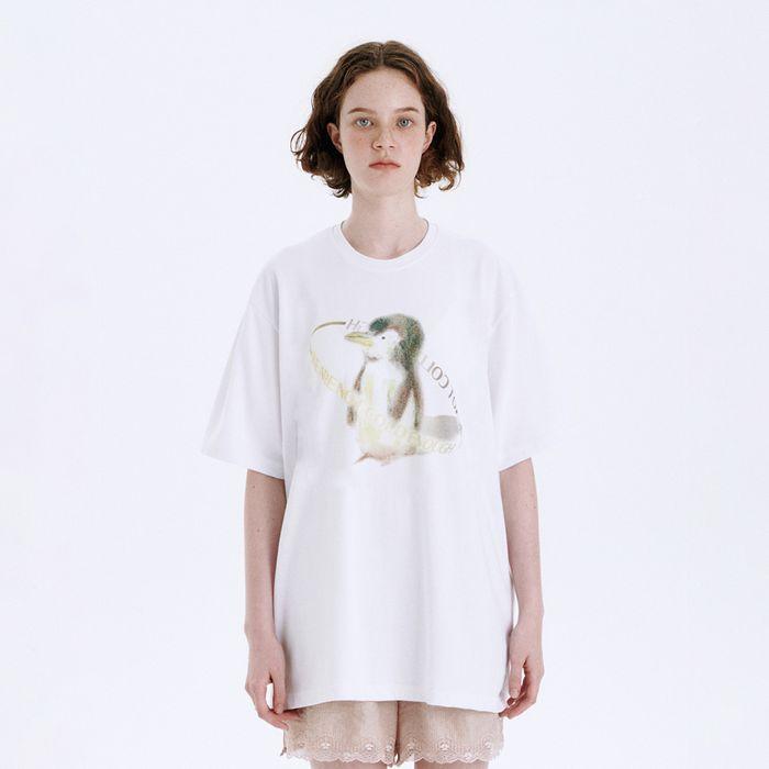 PENGUIN LOOSE-FIT T-SHIRT_white