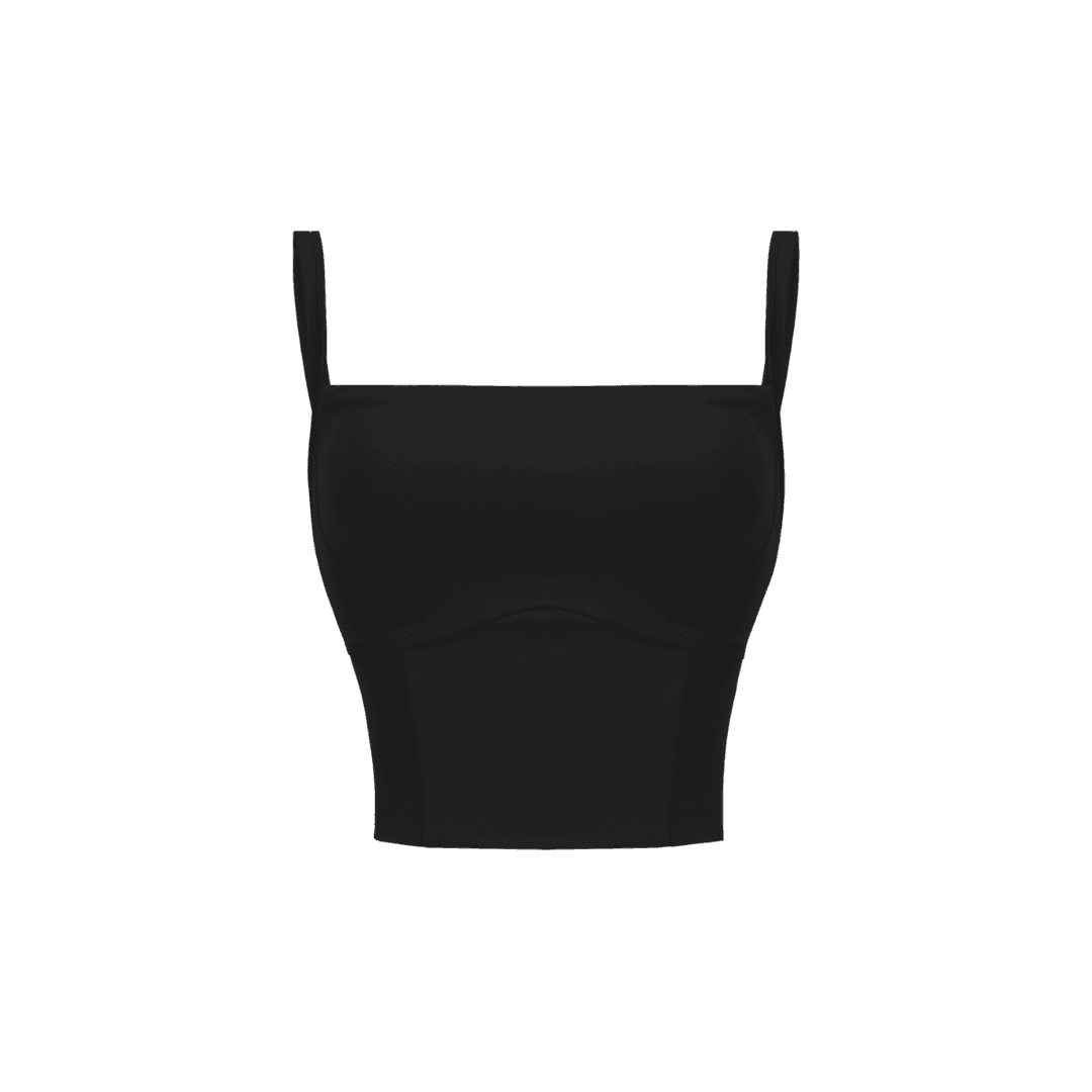 DEMI 맥스 스퀘어 피트니스탑 블랙