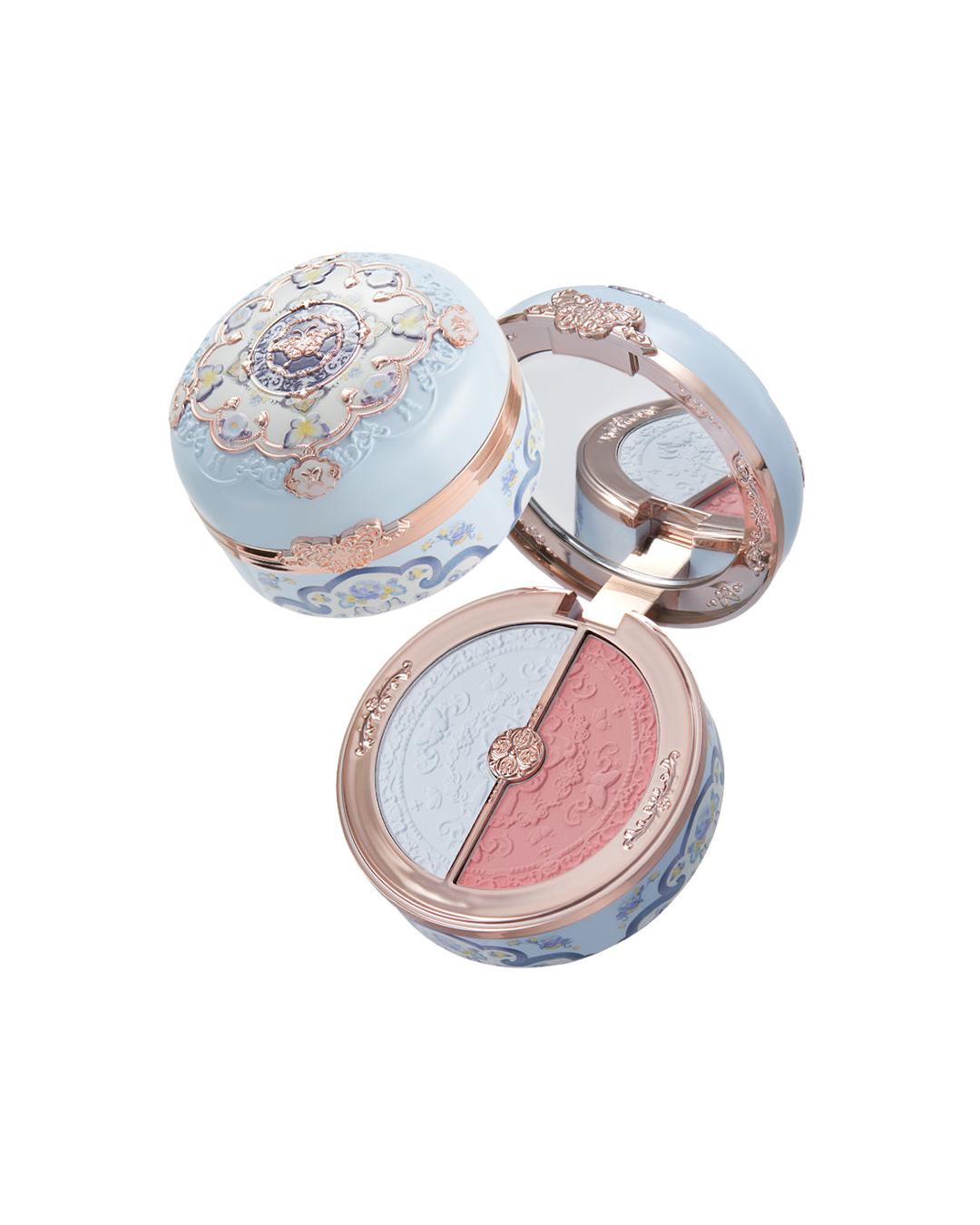 Butterfly Cloud Collar Rouge Box Highlighting & Blush Duo Powder - 02 Seaborne Moon