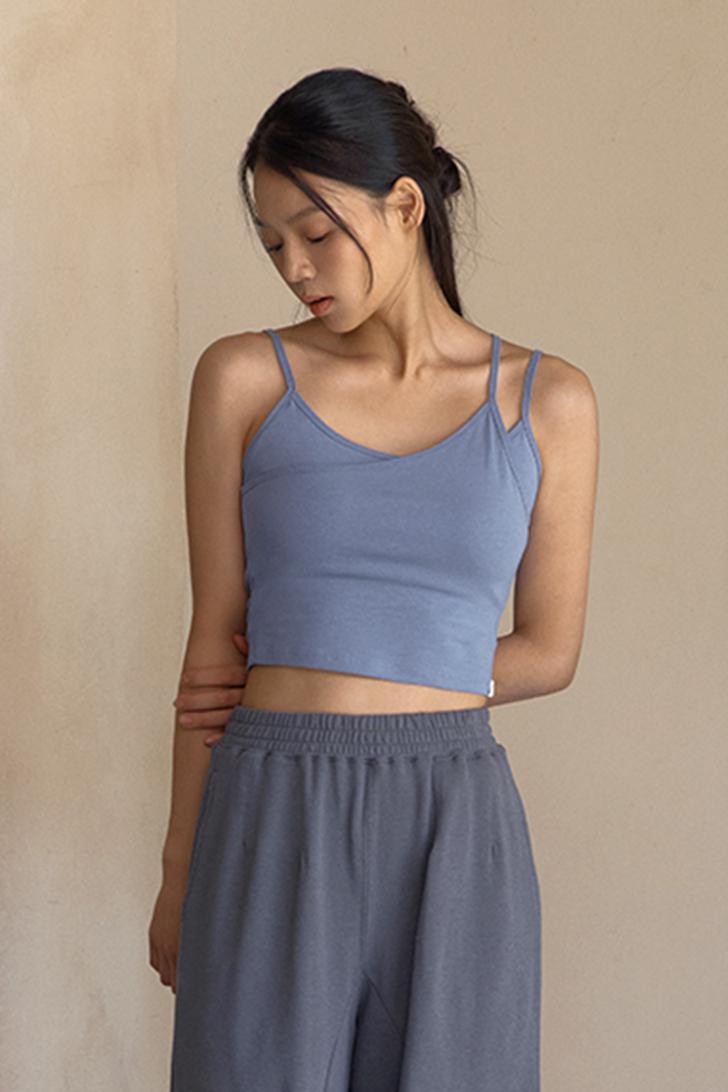 Maha Mudra Crop Tank (Bluebird)