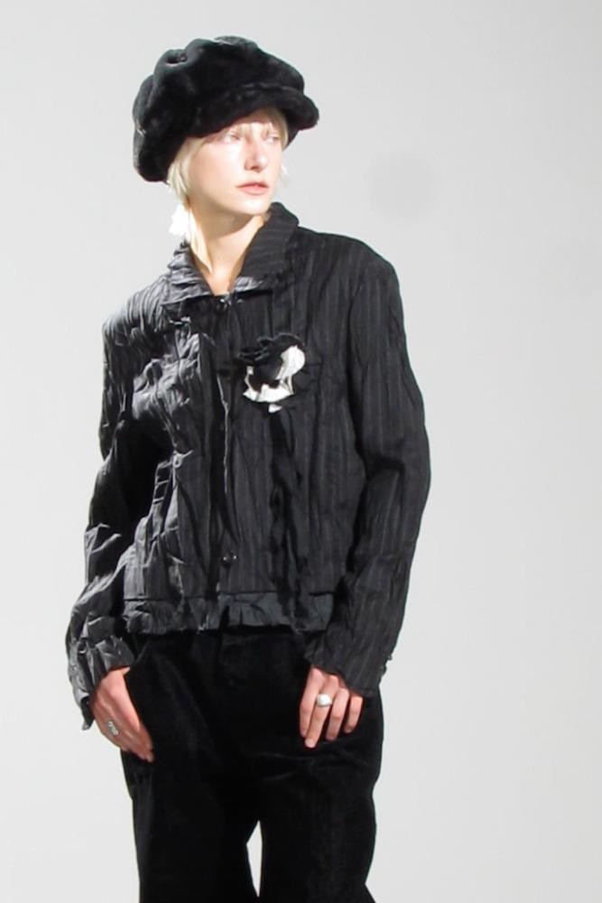 Saintes Wool Crinkled Jacket