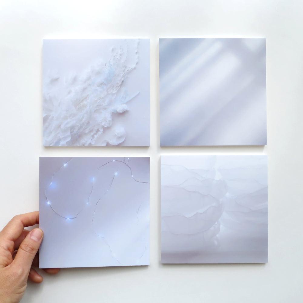 아트 포토 패널 - 덧없는 흰색의 세계 - 4장 세트 Art Photo Panel - Ephemeral White - - 없음
