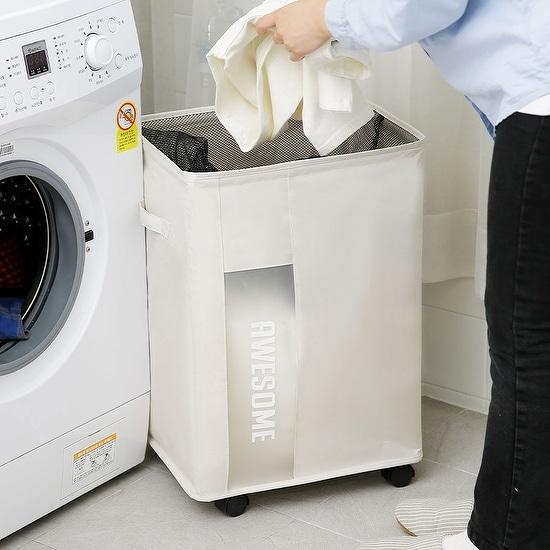 [한정특가] 어썸 빨래바구니 와이드형 68L 1개 - 한샘몰