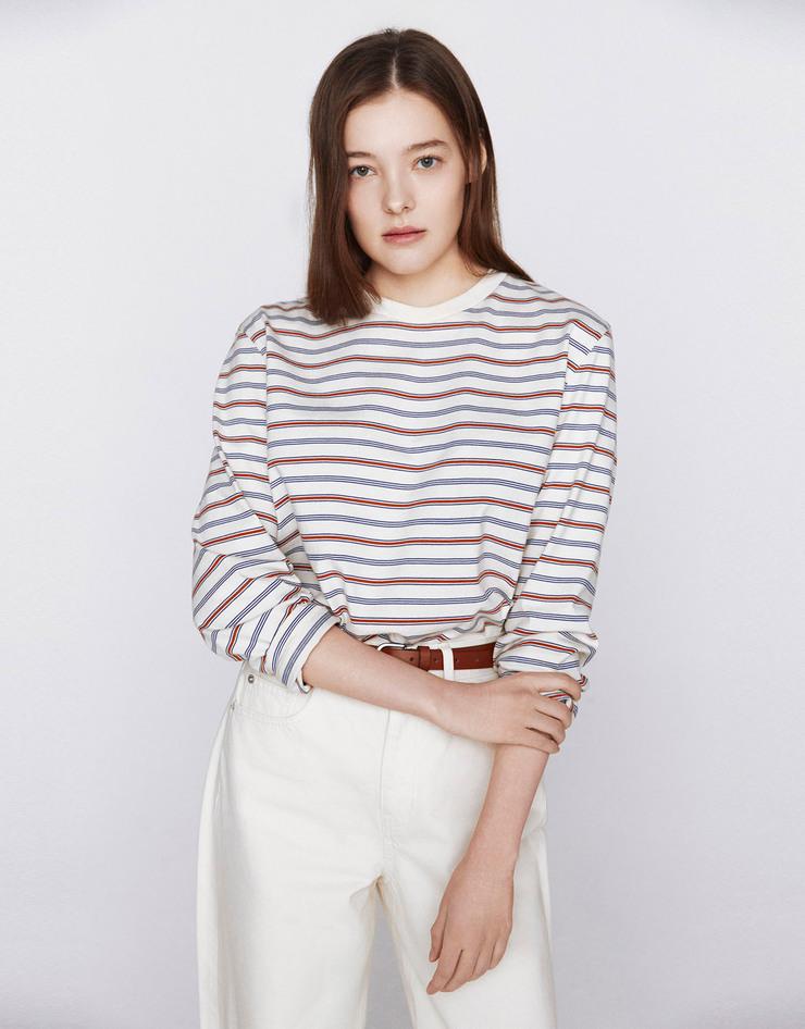 NEW 멀티 스트라이프 티셔츠