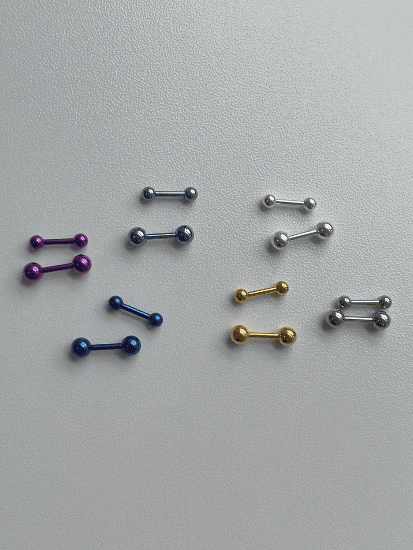 아웃스퀘어 [써지컬스틸] Basic ball piercing (6 color)