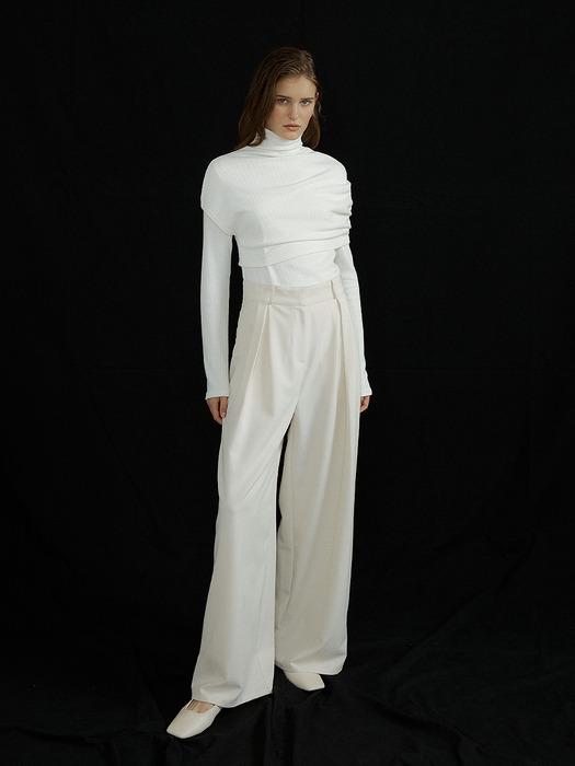 Monet wide slacks (ivory)