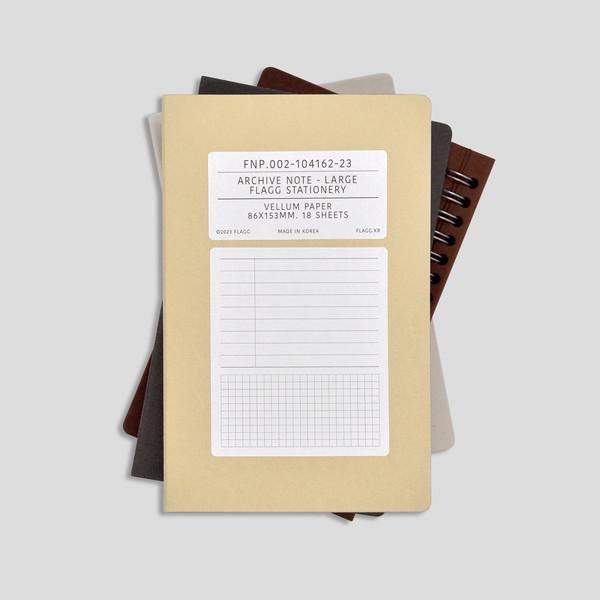 [4차 입고] Archive Note-Large (flagg)
